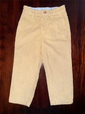 Little English Tan Corduroy Kids Pants